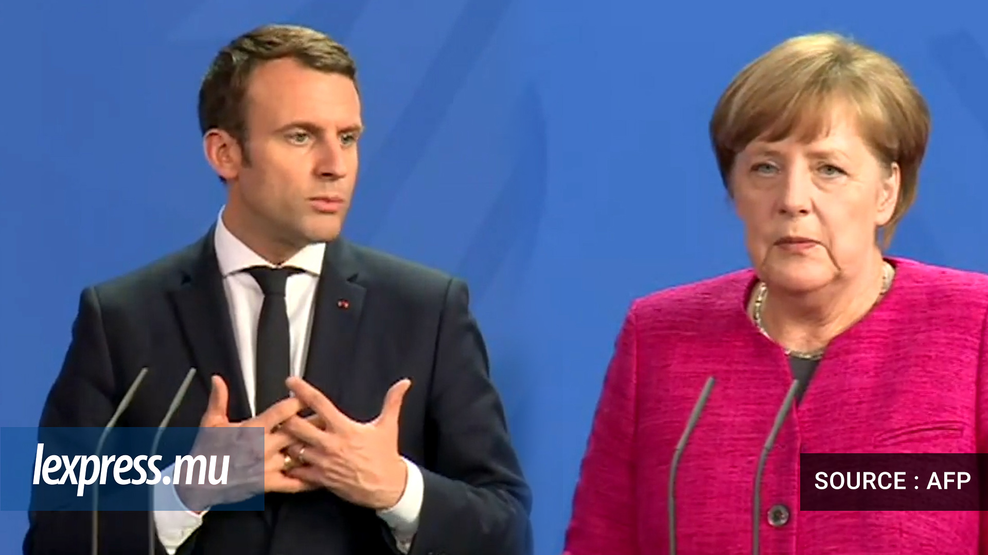 Première rencontre entre Emmanuel Macron et Angela Merkel