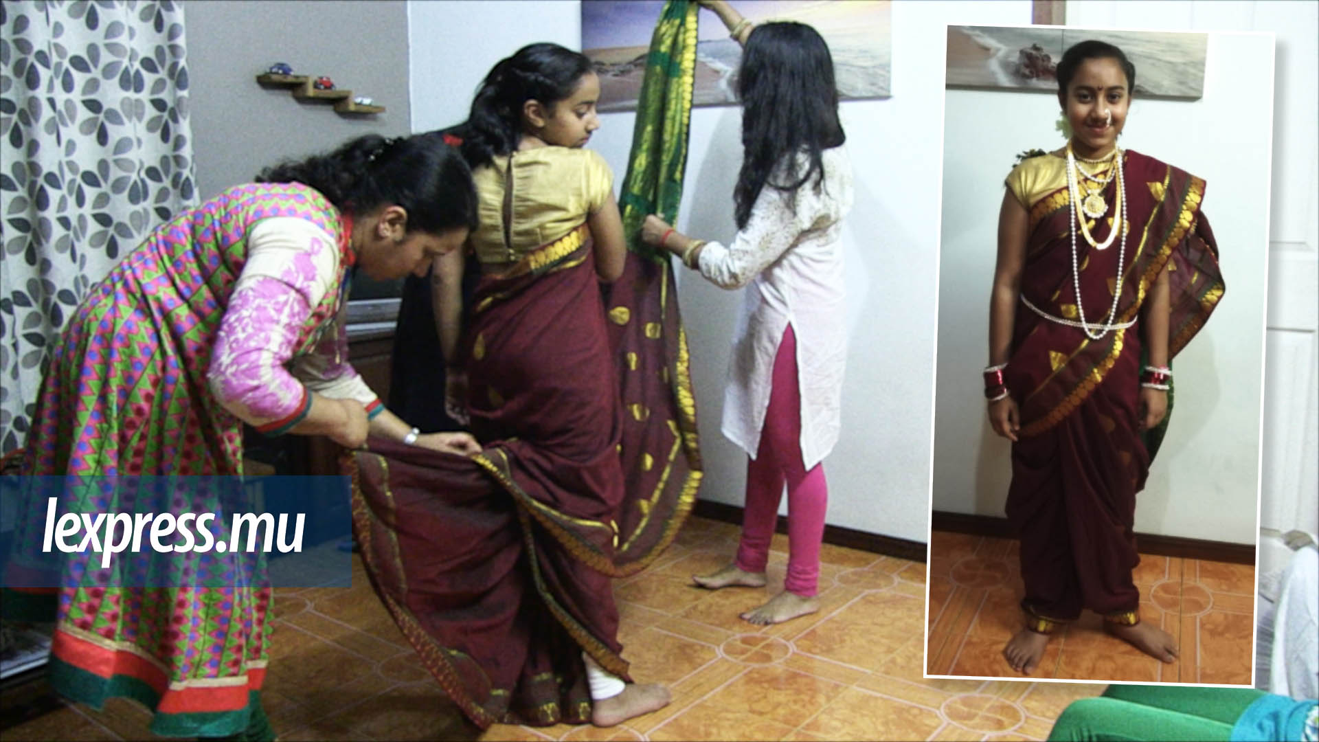 Ganesh Chaturthi: à la découverte du sari long de 10 mètres